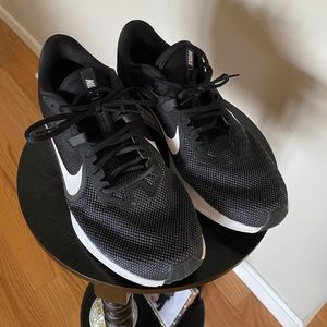 NIKE SNEAKERS, DOWNSHIFTERS, WORN ONE TIME.